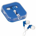 Ear buds in Square Plastic Case